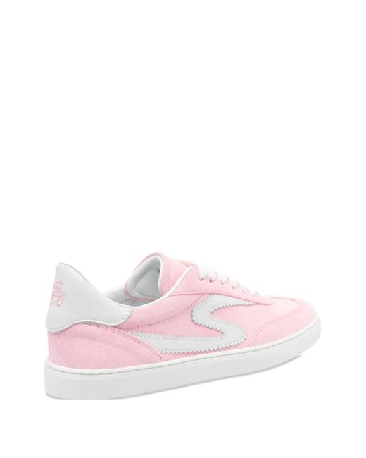 Stuart Weitzman Pink Leather Sneakers