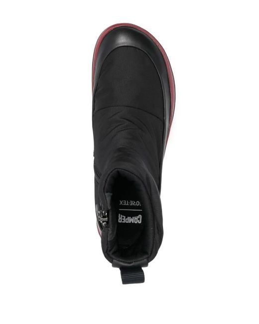 Camper Black 30Mm Chunky Quilted Boots