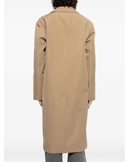 A.P.C. Natural Buttoned Double-Breasted Coat for men