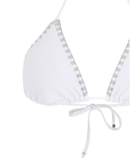 Amir Slama White Crochet Bikini Set