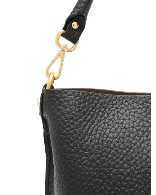 Gianni Chiarini Black Aretha Leather Top-Handle Shoulder Bag
