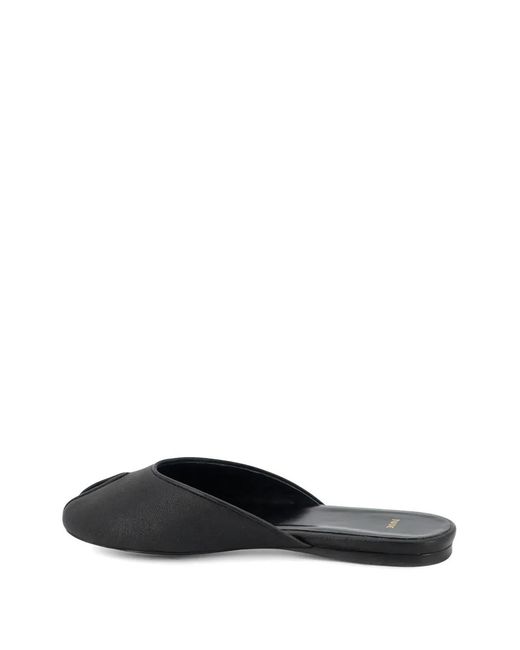 Jude Black Date Open-Toe Flat Mules