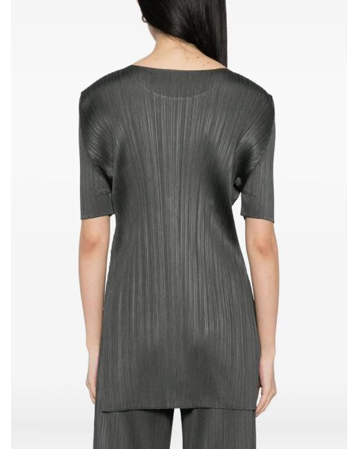 Pleats Please Issey Miyake Green Mc June Pleated Top
