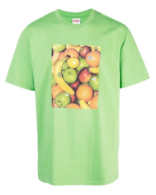 Supreme Green Fruit Print T-shirt for men