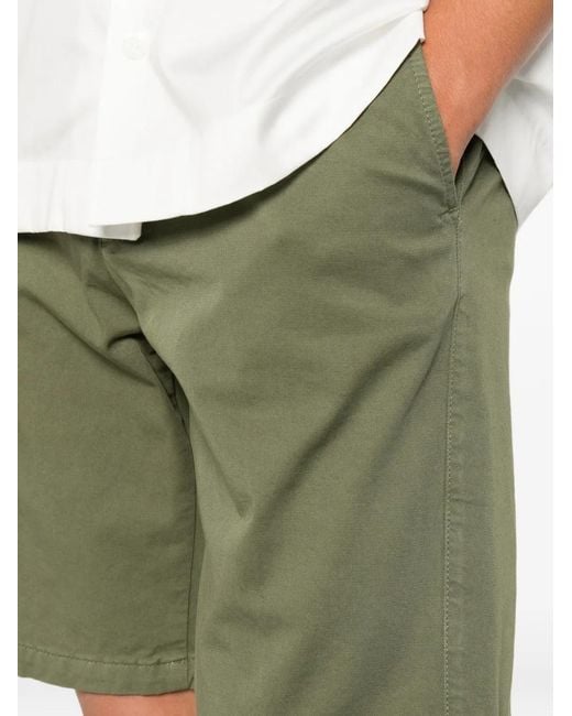 Roy Rogers Green Logo-Patch Shorts for men