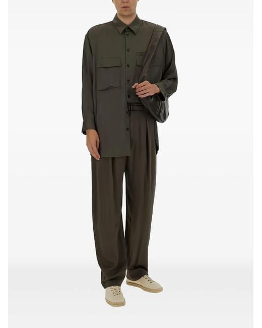 Lemaire Hose mit Bundfalten in Green für Herren