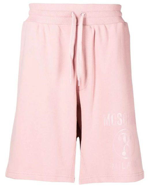 メンズ Moschino トラックショーツ Pink