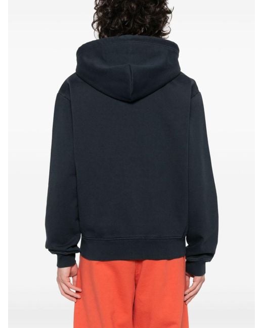 Missoni Red Zigzag-detailed Cotton Hoodie for men