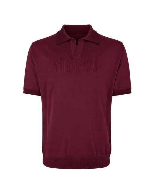 Altea Red Ribbed T-Shirt for men