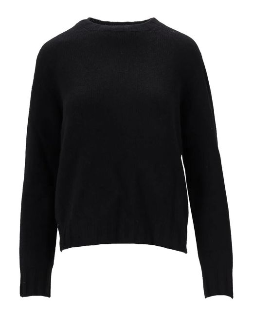 LA ROSE Black Crew-Neck Sweater