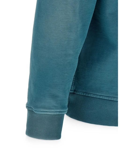 Sudadera De Algodón Con Efecto Délavé Riviera de hombre de color Blue