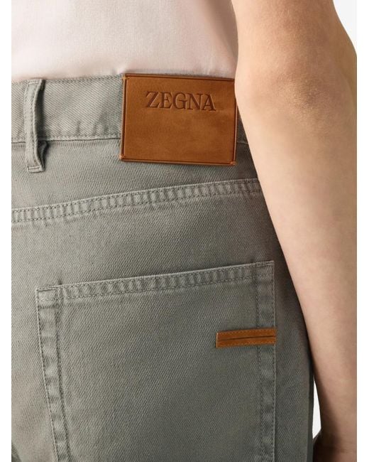 Zegna Gray Roccia Trousers for men