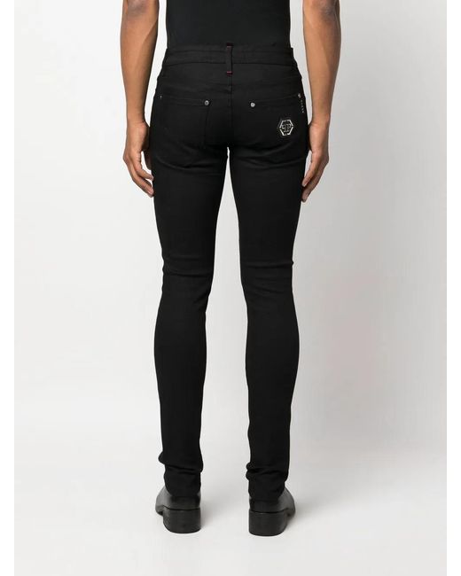 Philipp Plein Black 'plexiglas' Jeans for men
