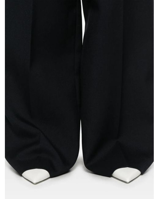 Carven Black Wool Palazzo Pants