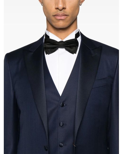 Canali Blue Three-Piece Suit for men
