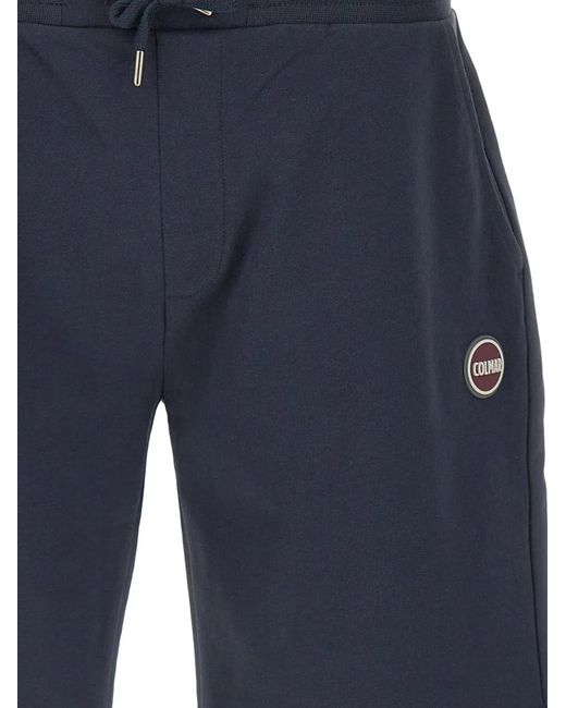 Short Plush À Patch Logo Colmar pour homme en coloris Blue