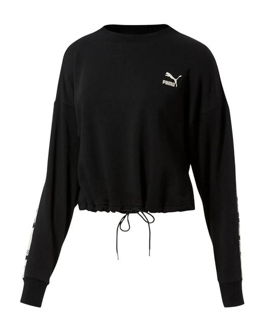 PUMA Black Revolt Crew-Neck Sweatshirt