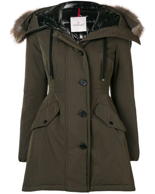 Moncler Green Monticole Parka Coat