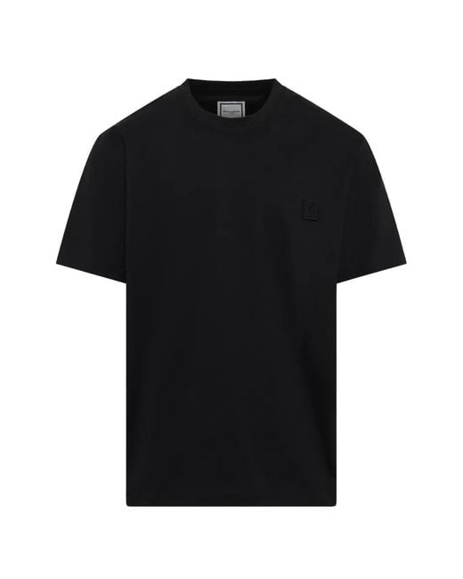 Wooyoungmi Black Logo-Print T-Shirt for men