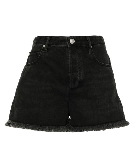 Isabel Marant Lesia Denim Shorts in het Black