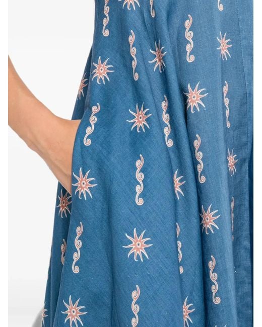 ALÉMAIS Blue Acacia Dress