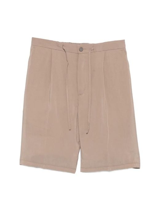 Hevò Natural Torrelapillo Drawstring Shorts for men
