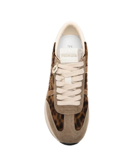 Baskets Beth À Imprimé Léopard Premiata en coloris White