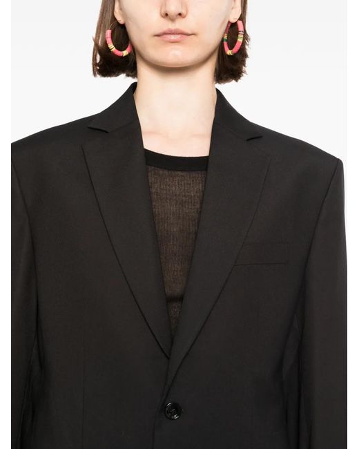 BLAKLACE Black Single-Breasted Blazer