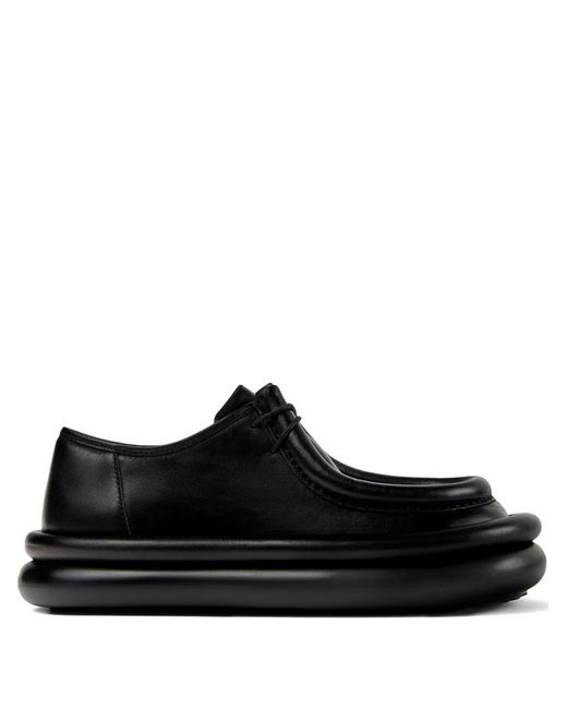 CAMPERLAB Black Aqua Leather Platform Shoes
