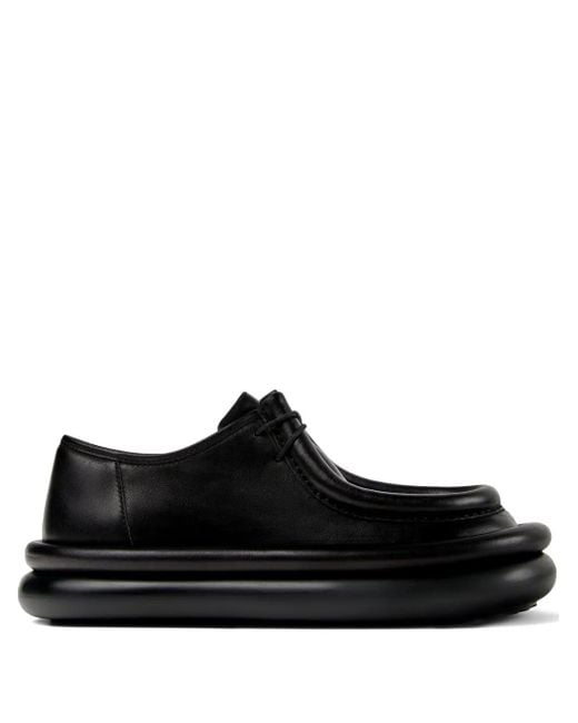 CAMPERLAB Black Aqua Leather Platform Shoes