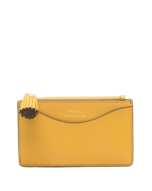 Anya Hindmarch Orange Eye-print Leather Wallet