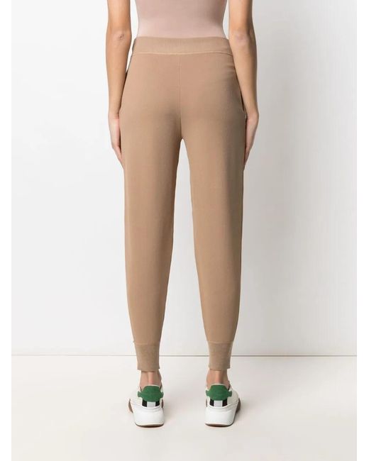 Stella McCartney Natural Cropped Track Pants