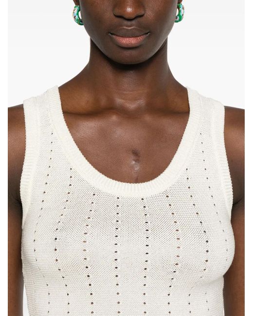 Etro ポインテールニット トップ White