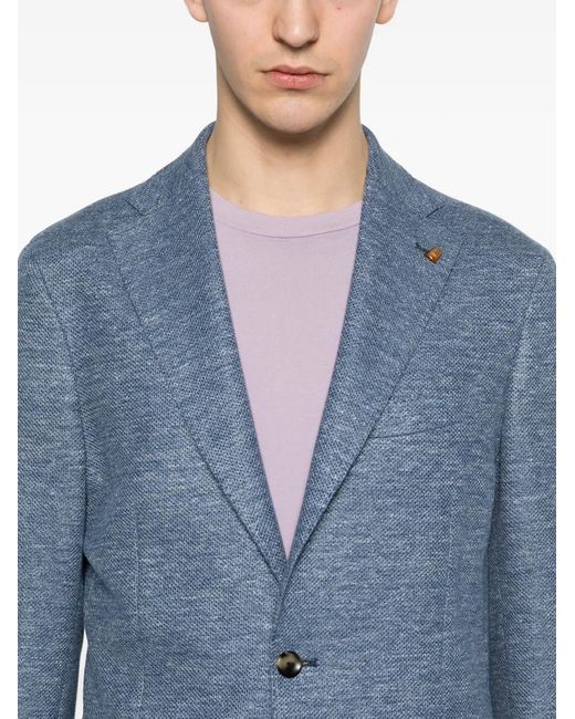 Latorre Blue Button-Fastening Blazer for men
