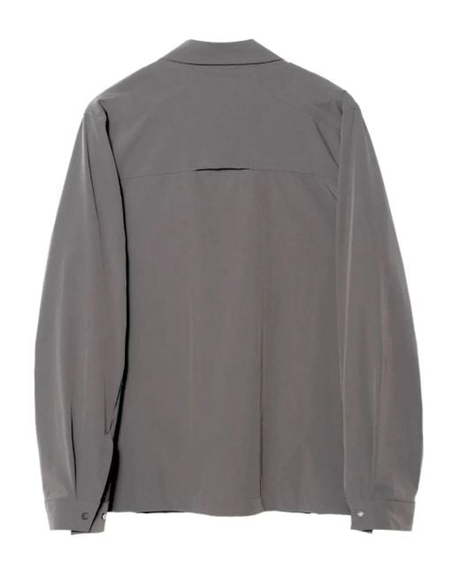 Maharishi Gray Zip-Up Lightweight Jacket for men