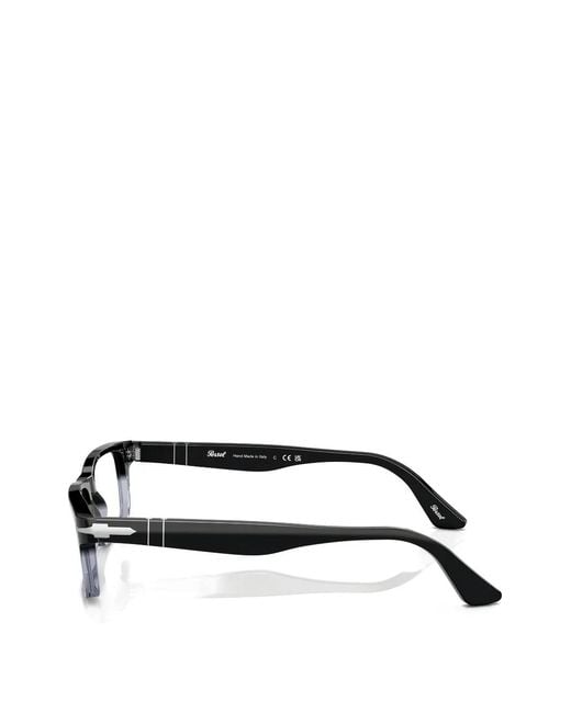 Persol Brille Mit Eckigem Gestell in Black für Herren