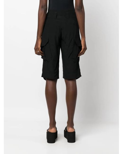 Givenchy Black Cargo Knee-Length Shorts