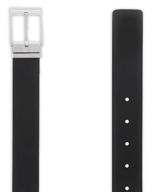 Ferragamo White Leather Belt for men