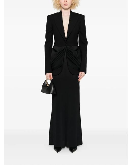 Stella McCartney Black Draped-Front Blazer