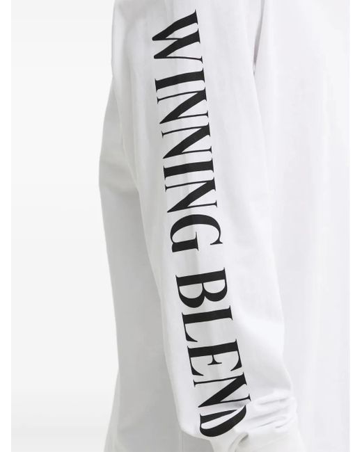 HUGO T-Shirt Met Print En Lange Mouwen in het White voor heren