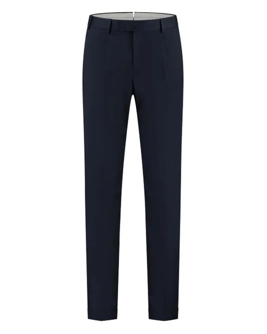 PT Torino Blue Straight-Leg Trousers for men