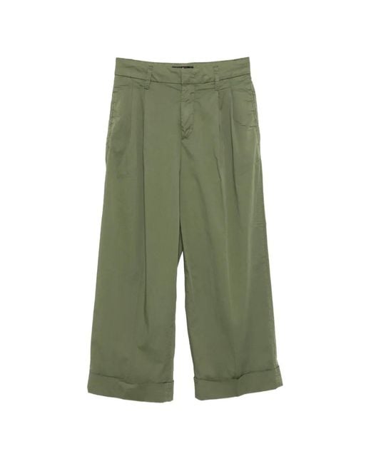 Peuterey Green Ralph Pleated Cuffed Trousers