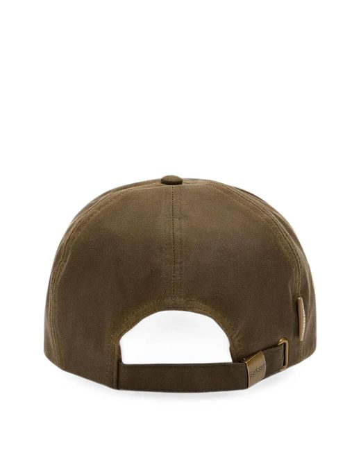 Barbour Brown Cotton Cap for men