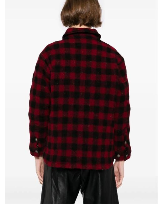 Stain Shade Red Checked Jacket