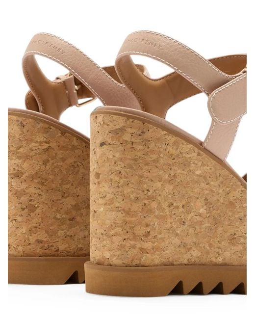 Stella McCartney Natural Sneak-Elyse Platform Sandals