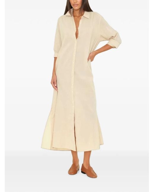 Xirena Natural Boden Cotton-Poplin Maxi Dress