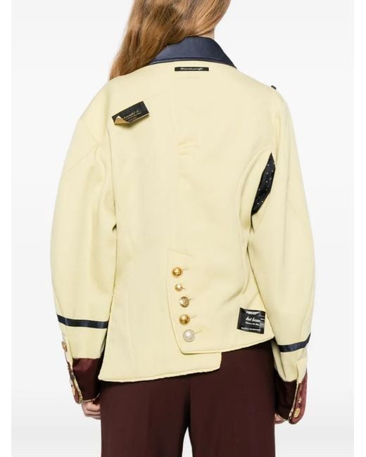 Undercover Blue Wool Double-Breasted Jacket