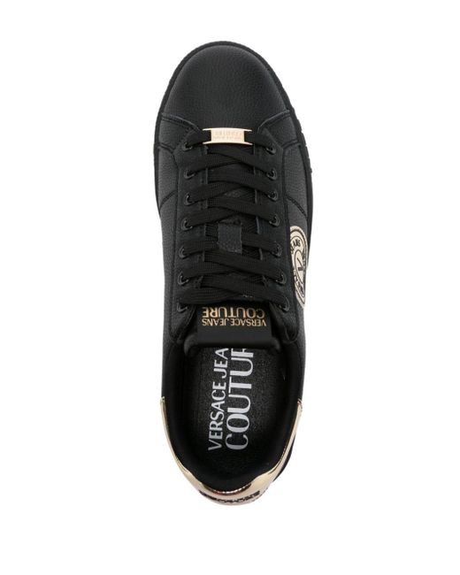 Zapatillas con parche del logo Versace de hombre de color Black