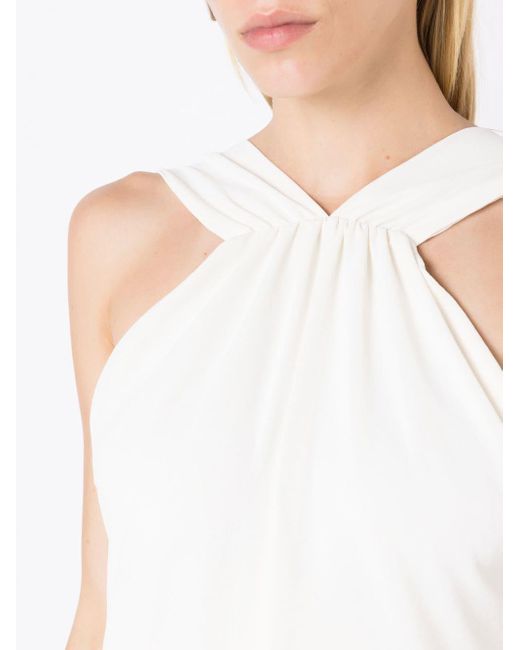 Olympiah White Scoop-back Maxi Dress