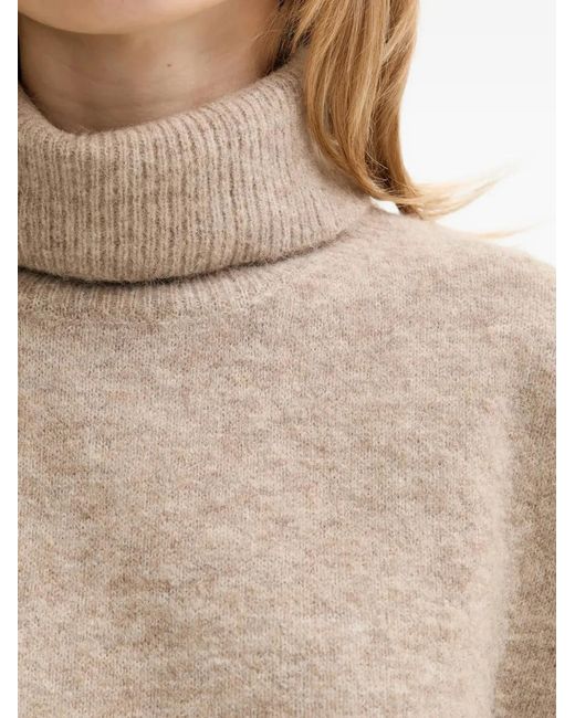 Gestuz Natural Roll-Neck Knitted Vest